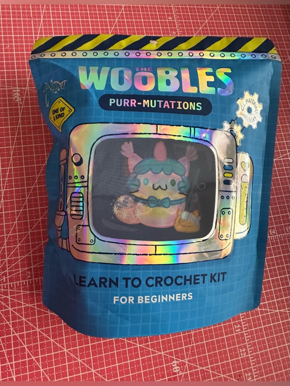 SEALED!! The Woobles Purr-Mutations, one of a kind!CROCHET KIT FOR BEGINNERS